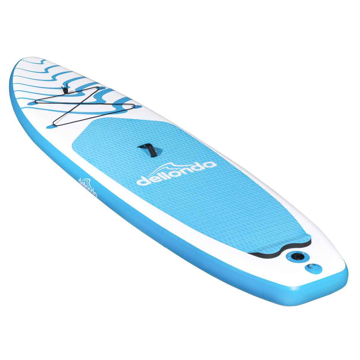 Dellonda DL152 Dellonda Inflatable Stand-Up Paddle Board 10'6" - Light Blue/White
