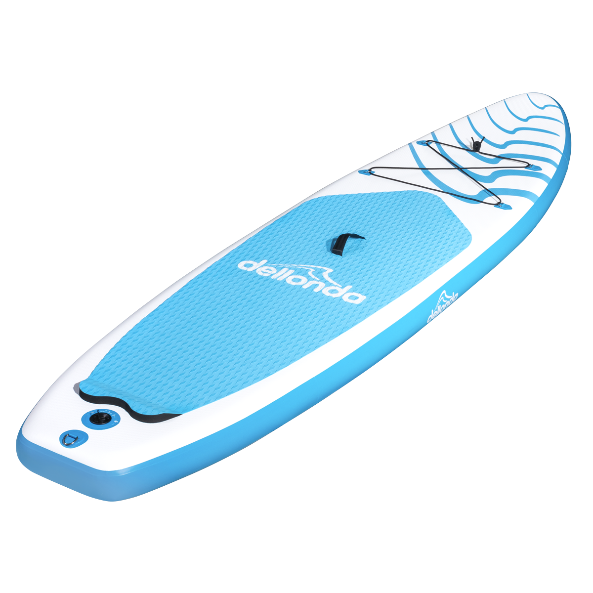Dellonda DL152 Dellonda Inflatable Stand-Up Paddle Board 10'6" - Light Blue/White