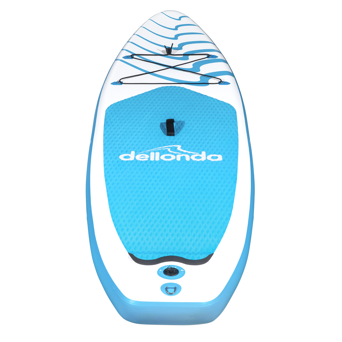 Dellonda DL152 Dellonda Inflatable Stand-Up Paddle Board 10'6" - Light Blue/White