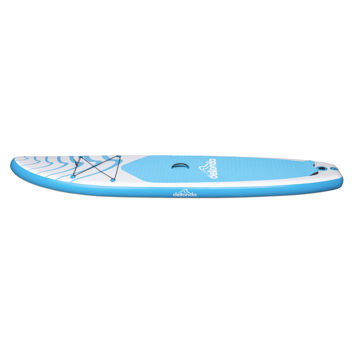 Dellonda DL152 Dellonda Inflatable Stand-Up Paddle Board 10'6" - Light Blue/White