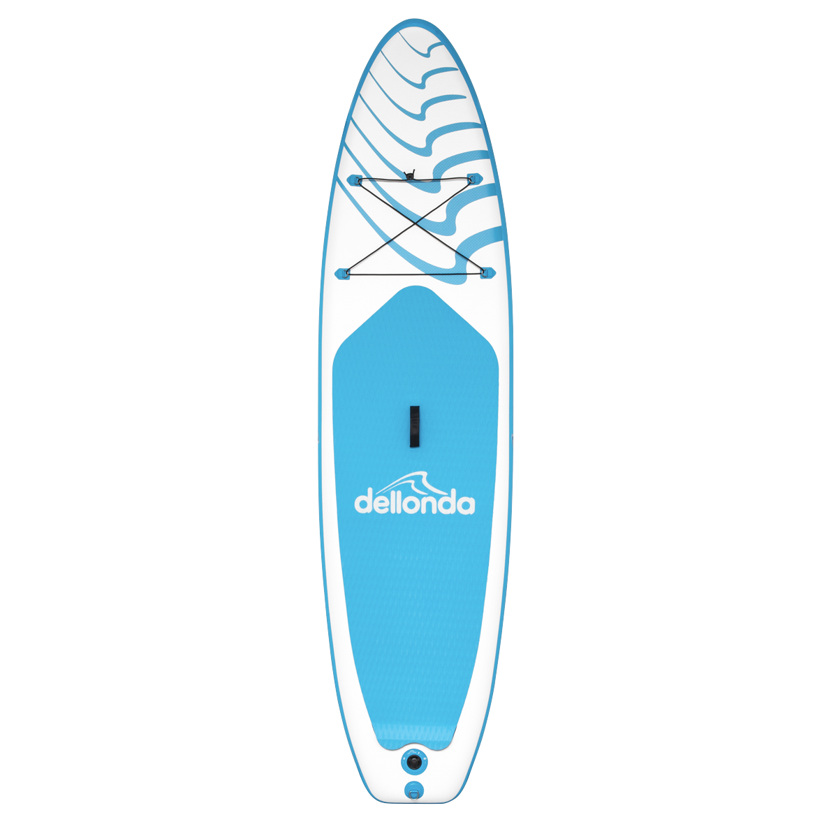 Dellonda DL152 Dellonda Inflatable Stand-Up Paddle Board 10'6" - Light Blue/White
