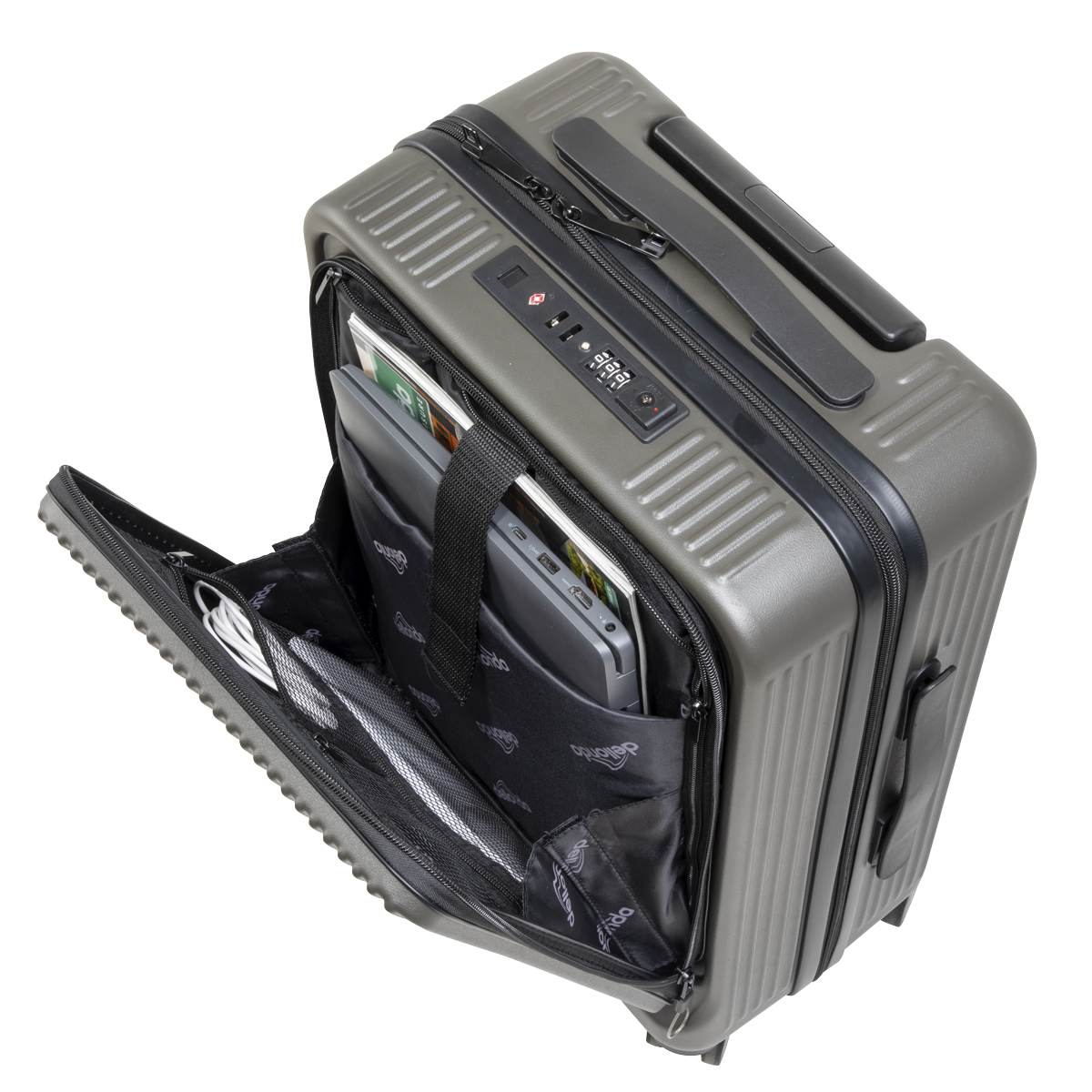 Dellonda DL157 Dellonda Cabin Size Luggage with Laptop Compartments & Dual TSA Lock 20"
