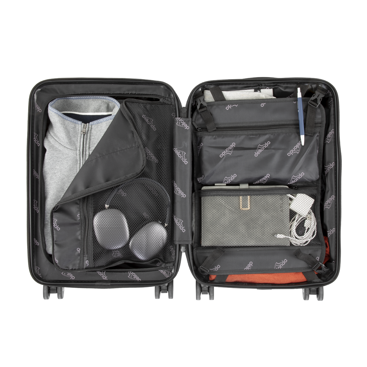 Dellonda DL157 Dellonda Cabin Size Luggage with Laptop Compartments & Dual TSA Lock 20"