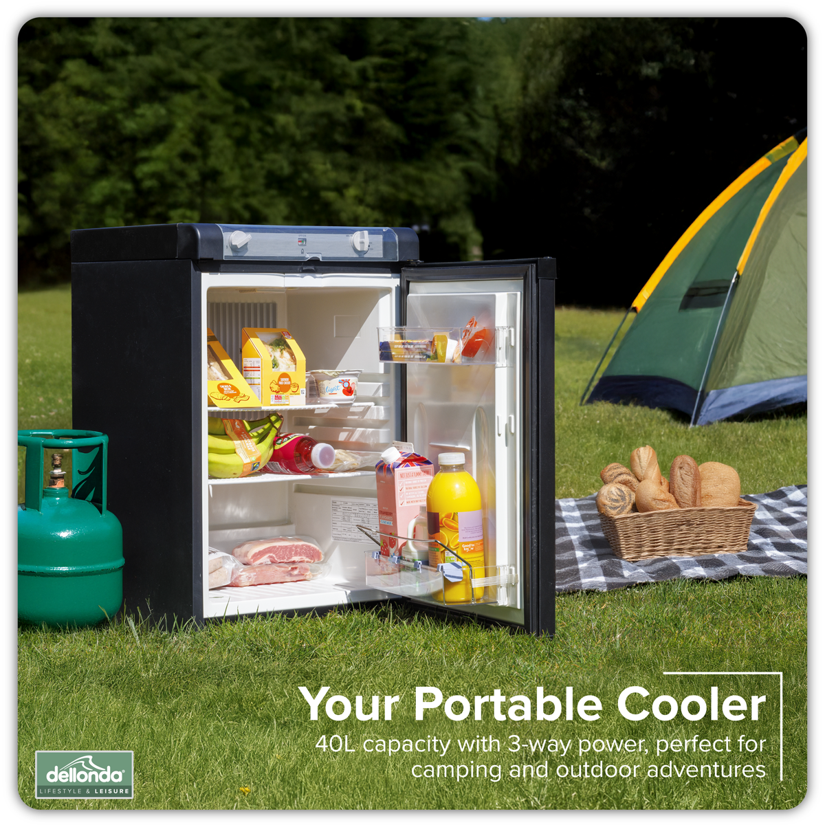 Dellonda DL158 Dellonda 3-Way Fridge 40L
