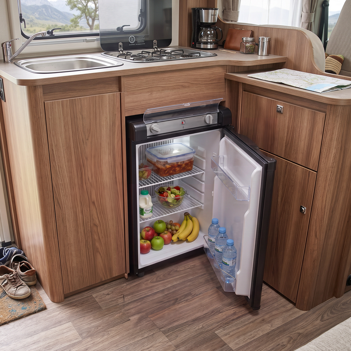 Dellonda DL159 Dellonda 3-Way Fridge 60L