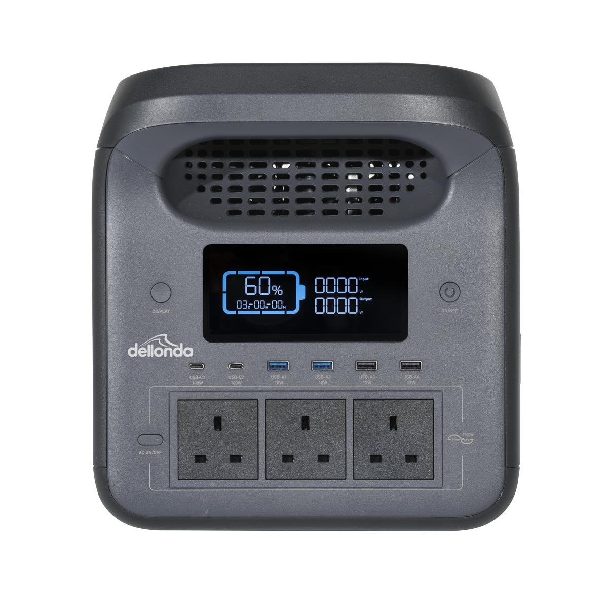 Dellonda DL162 Dellonda Portable Power Station 1800W