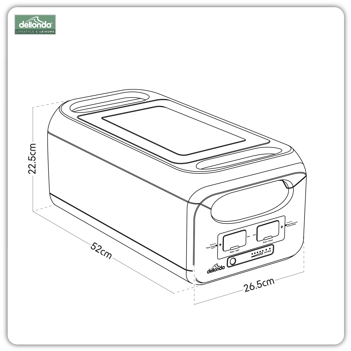 Dellonda DL164 Dellonda Power Station Expansion Battery