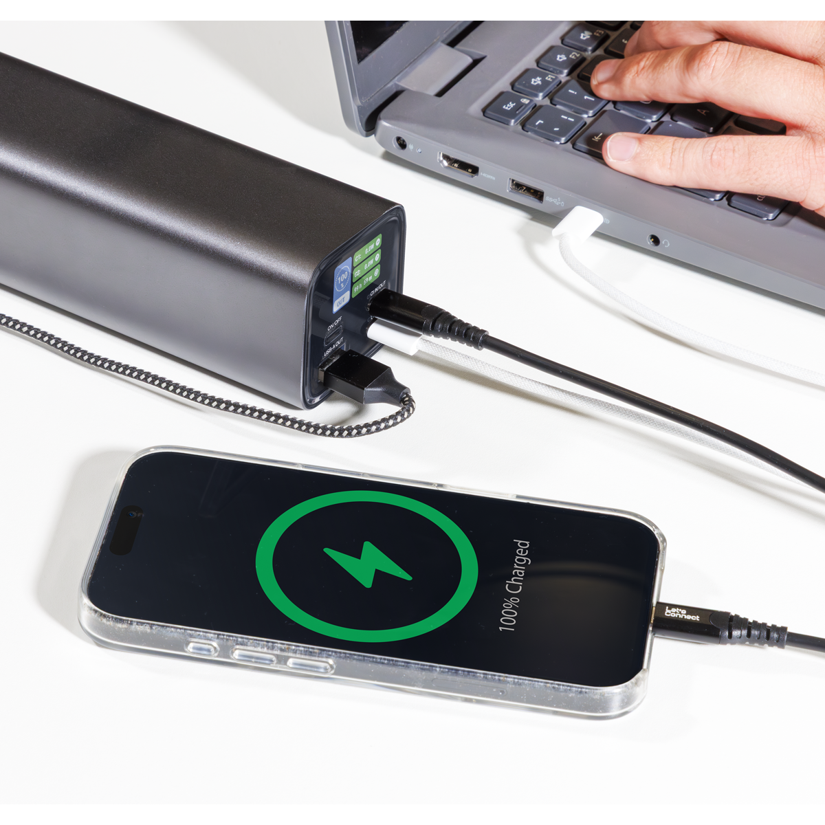 Dellonda DL168 Dellonda Portable Power Bank 140W 27000mAh