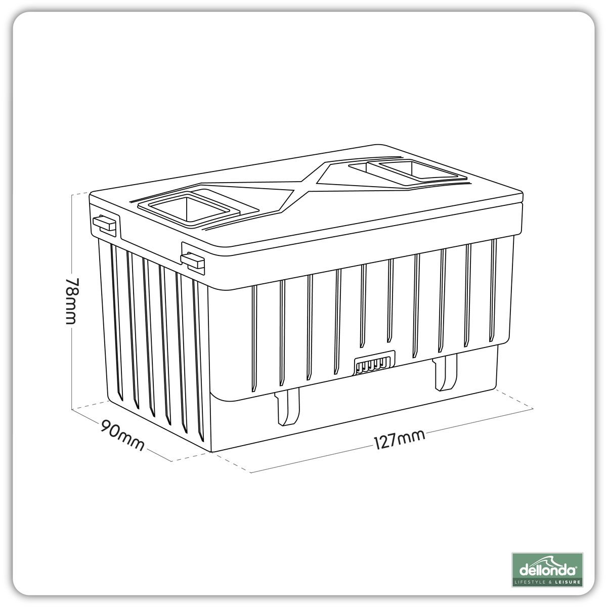Dellonda DL169 Dellonda Battery for Portable Fridges 11.1V