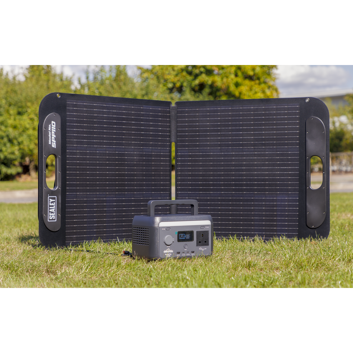 Dellonda DL178 Dellonda Portable Power Station 300W & ETFE Foldable Solar Panel 110W