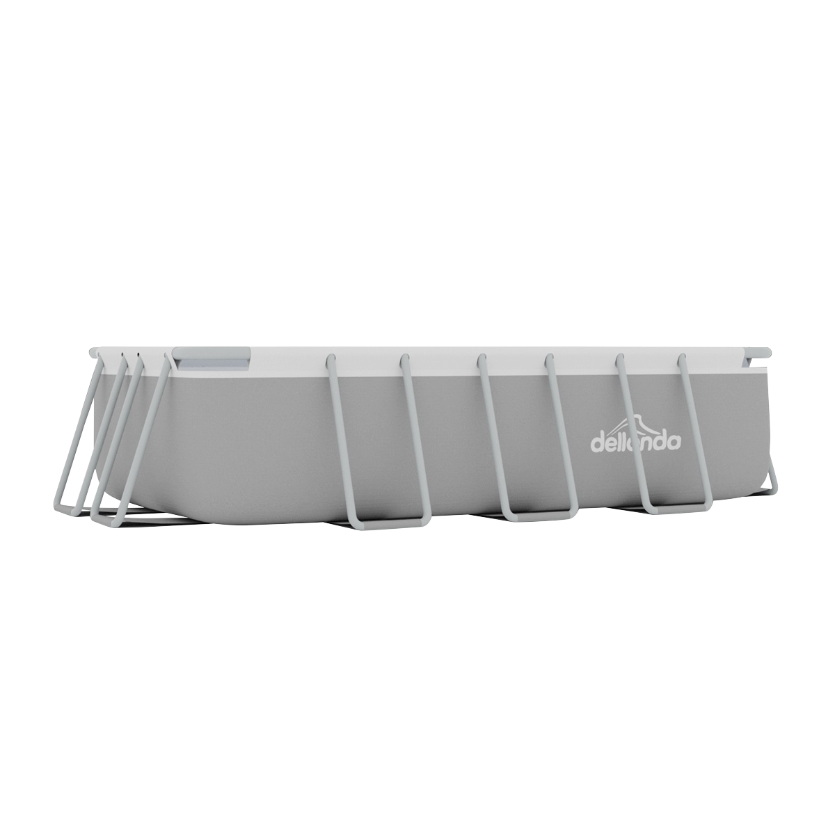 Dellonda DL21 Dellonda Deluxe Steel Frame Swimming Pool with Filter Pump 13ft
