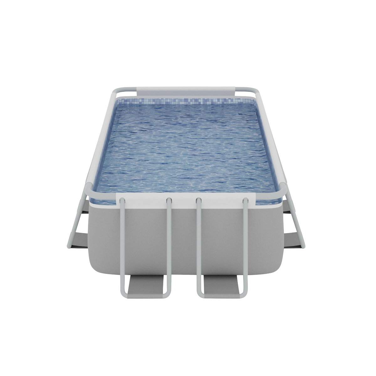 Dellonda DL21 Dellonda Deluxe Steel Frame Swimming Pool with Filter Pump 13ft