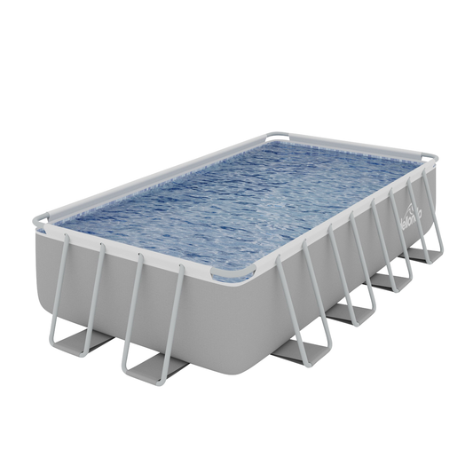 Dellonda DL22 Dellonda Deluxe Steel Frame Swimming Pool with Filter Pump 18ft