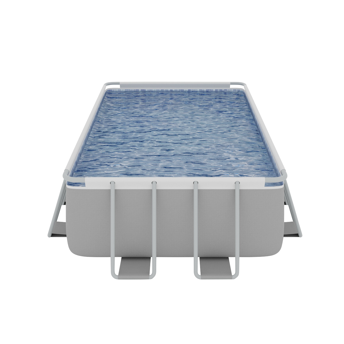 Dellonda DL22 Dellonda Deluxe Steel Frame Swimming Pool with Filter Pump 18ft