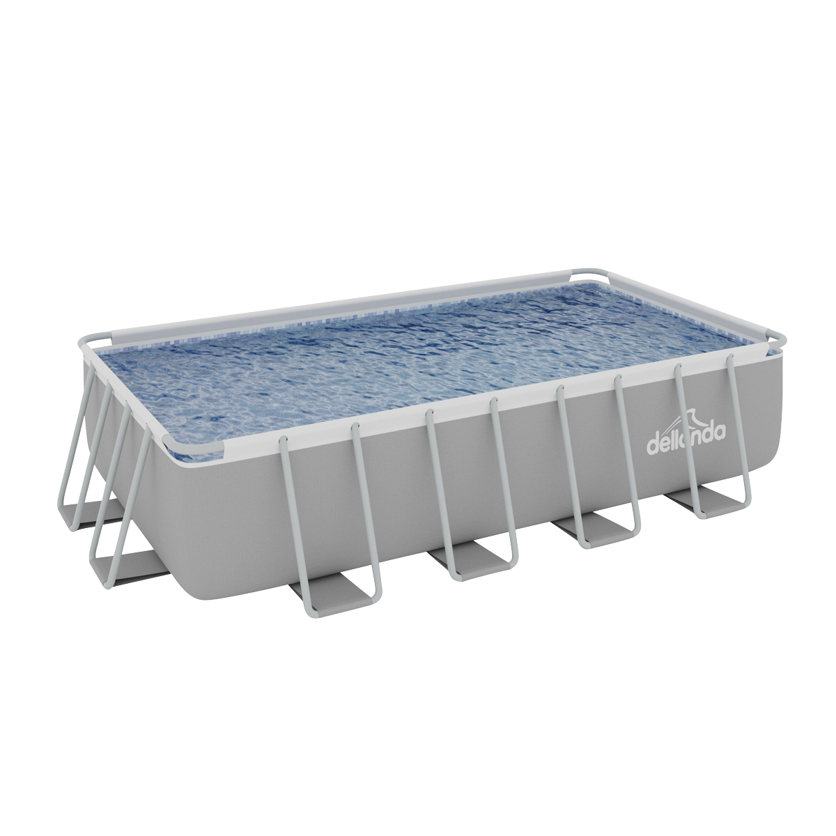 Dellonda DL22 Dellonda Deluxe Steel Frame Swimming Pool with Filter Pump 18ft