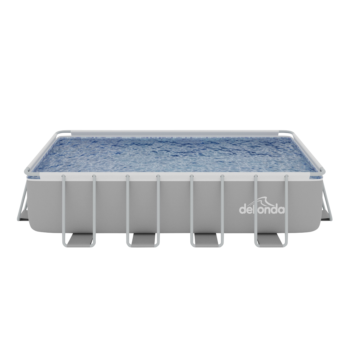 Dellonda DL22 Dellonda Deluxe Steel Frame Swimming Pool with Filter Pump 18ft