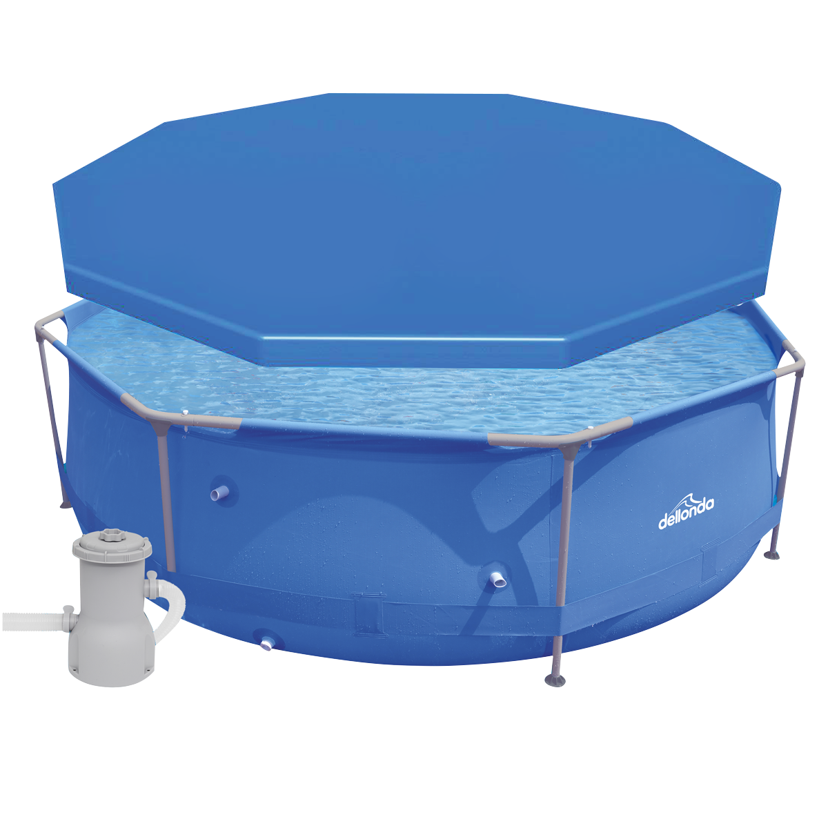 Dellonda DL40 Dellonda Swimming Pool Top Cover with Rope Ties for DL19