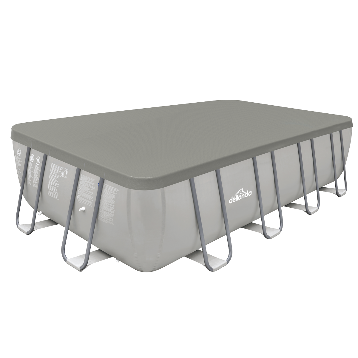 Dellonda DL43 Dellonda Rectangular Swimming Pool Top Cover & Rope Ties for DL22