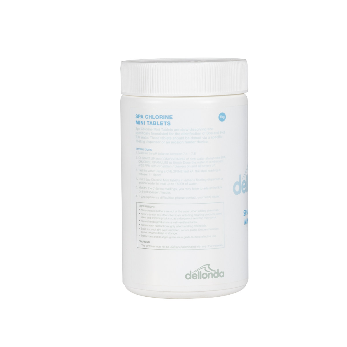 Dellonda DL51 Dellonda Chlorine Mini Tabs for Hot Tubs/Spas & Swimming Pools 1kg