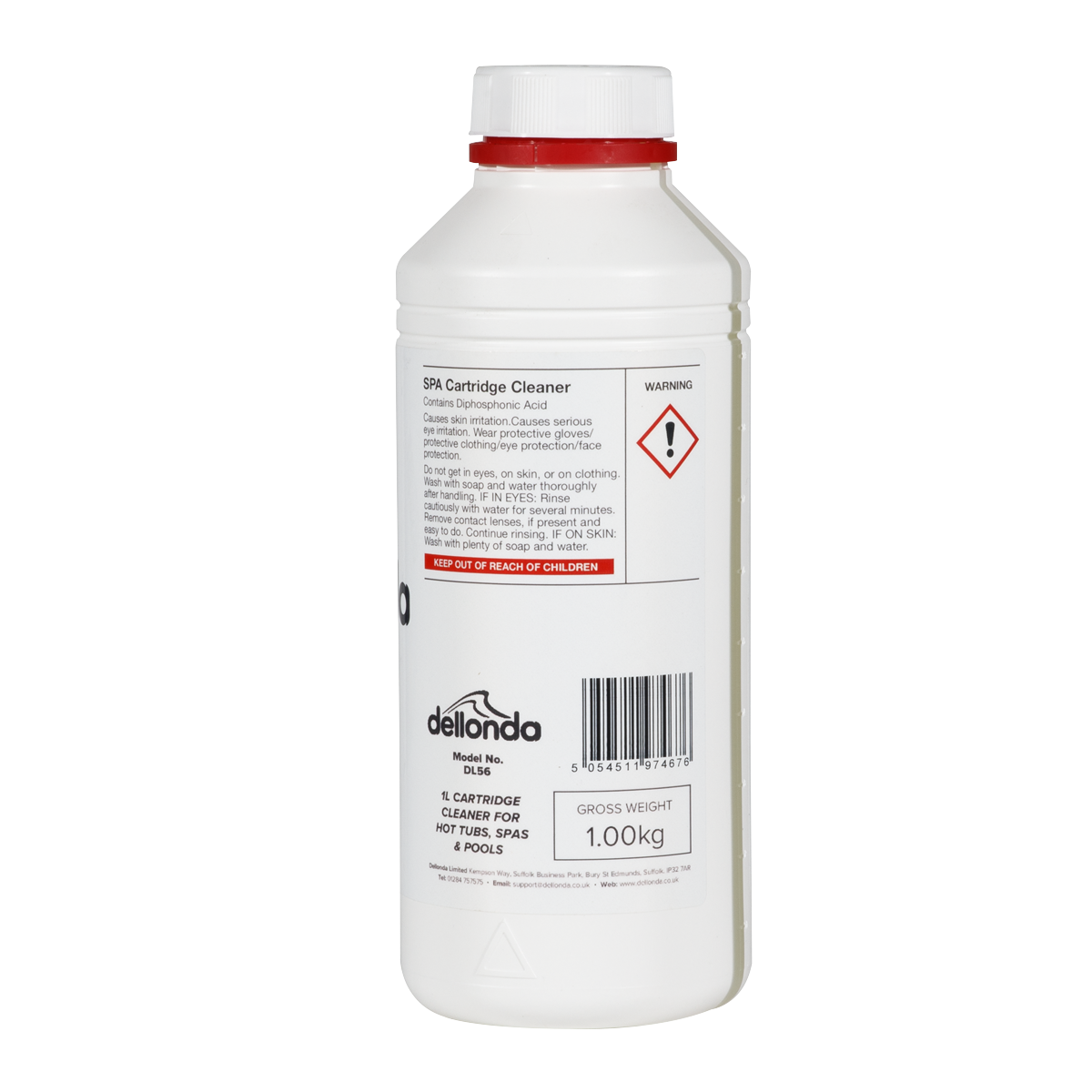 Dellonda DL56 Dellonda Universal Filter Cartridge Cleaner for Hot Tubs/Spas & Swimming Pools 1L