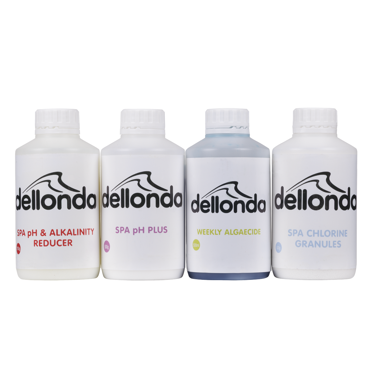 Dellonda DL63 Dellonda Swimming Pool Starter Kit - Chlorine, pH Increaser, pH Reducer & Algaecide