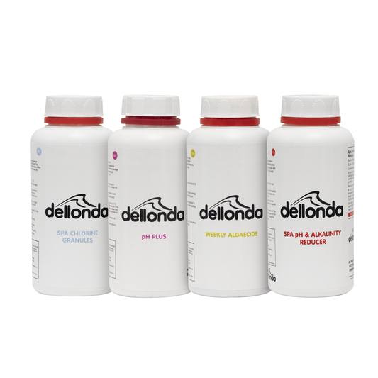 Dellonda DL63 Dellonda Swimming Pool Starter Kit - Chlorine, pH Increaser, pH Reducer, Algaecide
