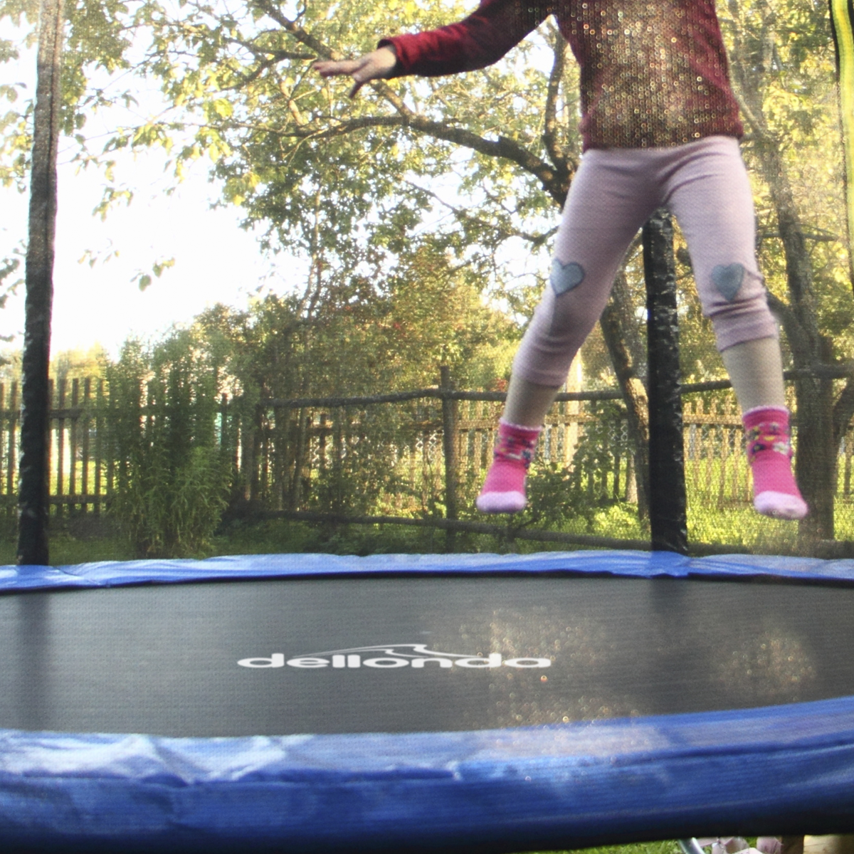 Dellonda DL67 Dellonda Heavy-Duty Outdoor Trampoline with Safety Enclosure Net 8ft