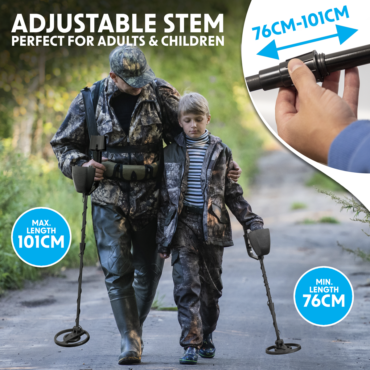 Dellonda DL6 Dellonda Lightweight Metal Detector with High Accuracy Pinpoint Function