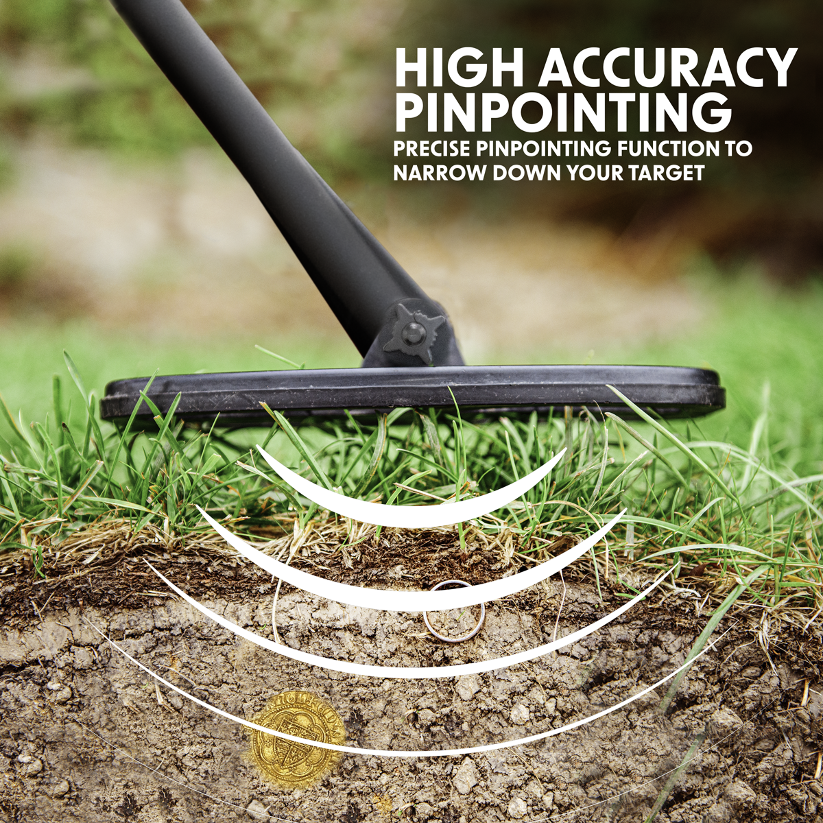 Dellonda DL6 Dellonda Lightweight Metal Detector with High Accuracy Pinpoint Function