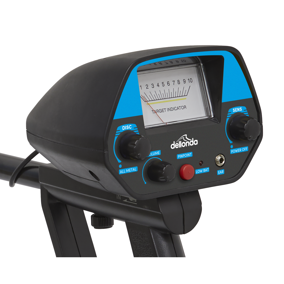 Dellonda DL6 Dellonda Lightweight Metal Detector with High Accuracy Pinpoint Function