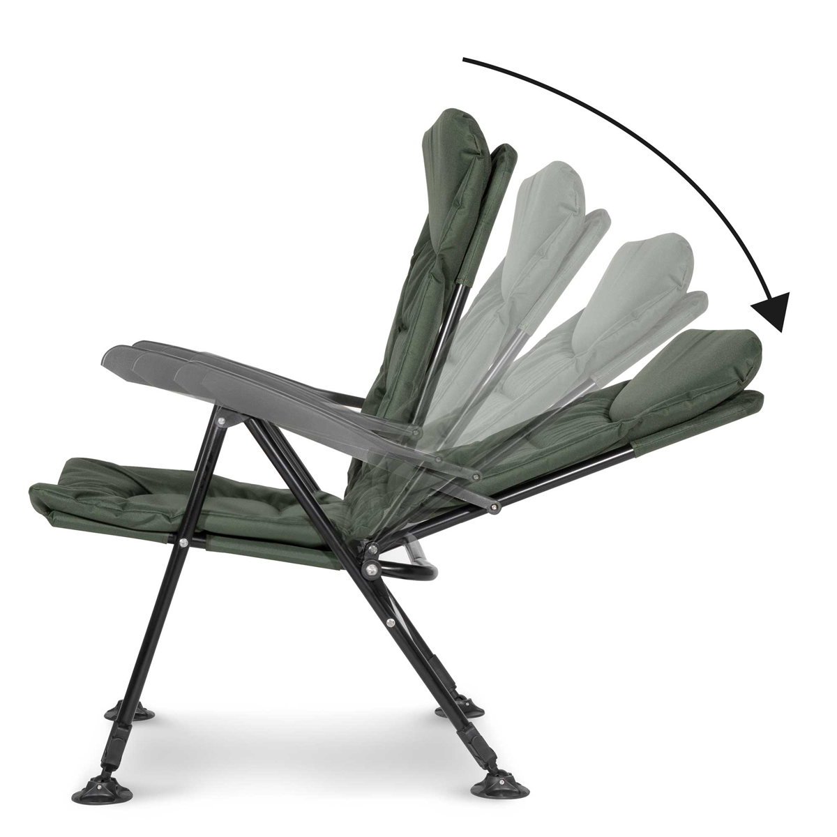 Dellonda DL74 Dellonda Portable Reclining Chair with Armrests