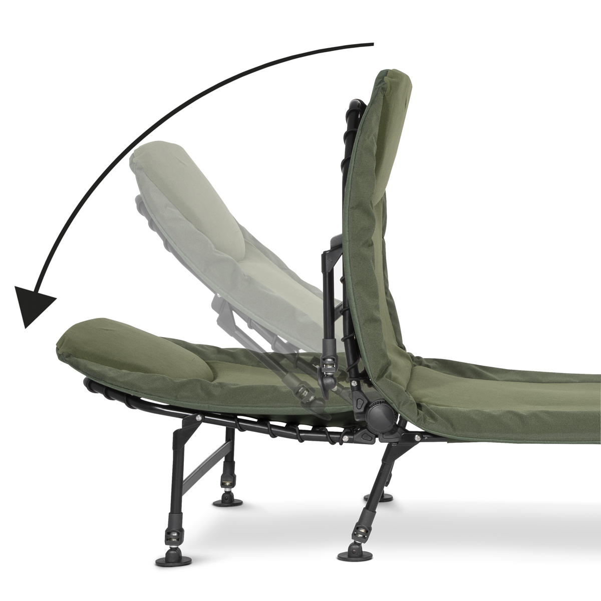 Dellonda DL77 Dellonda Adjustable Bedchair with Fleece Mattress & Pillow
