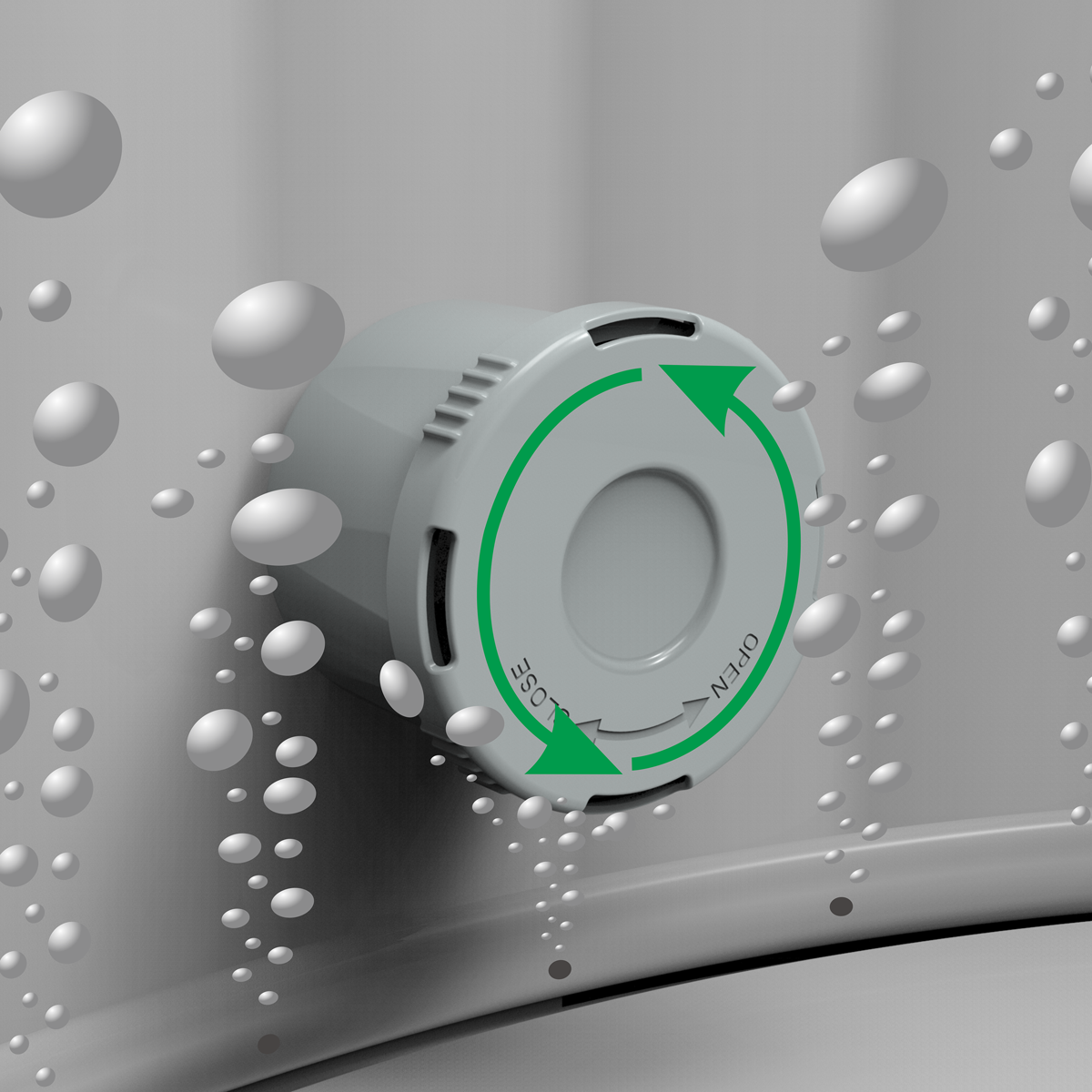 Dellonda DL90 Dellonda 2-4 Person Inflatable Hot Tub/Spa with Smart Pump - Rattan Effect