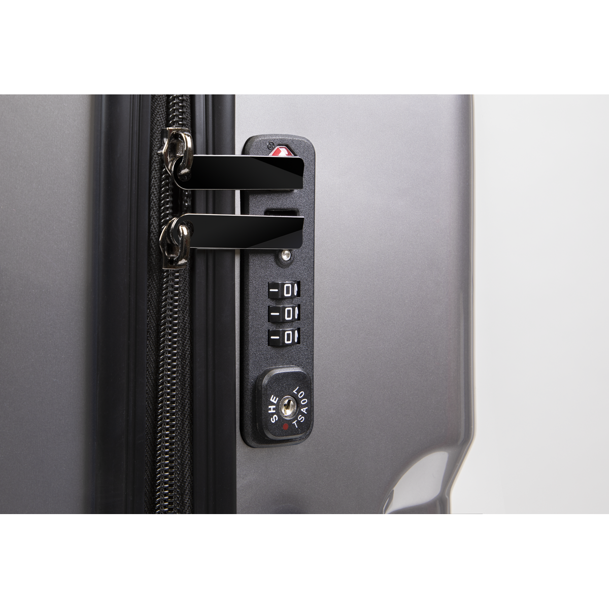 Dellonda DL9 Dellonda Lightweight ABS Luggage Set 3pc - Silver
