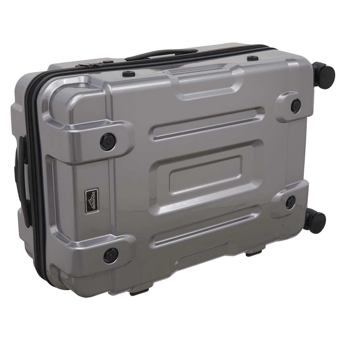 Dellonda DL9 Dellonda Lightweight ABS Luggage Set 3pc - Silver