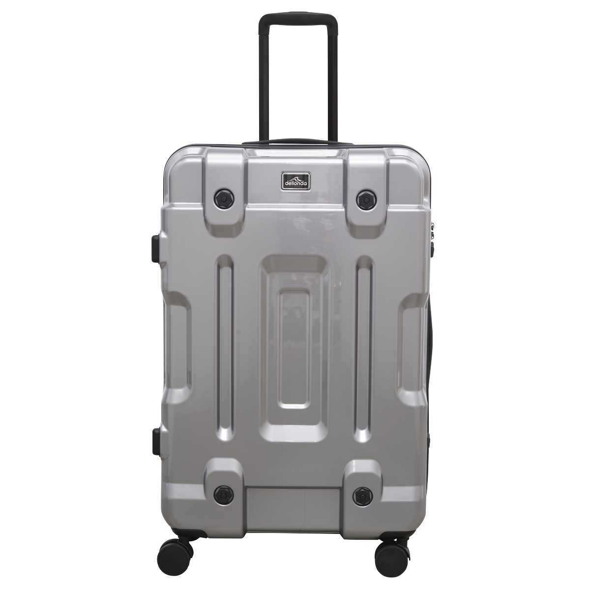 Dellonda DL9 Dellonda Lightweight ABS Luggage Set 3pc - Silver