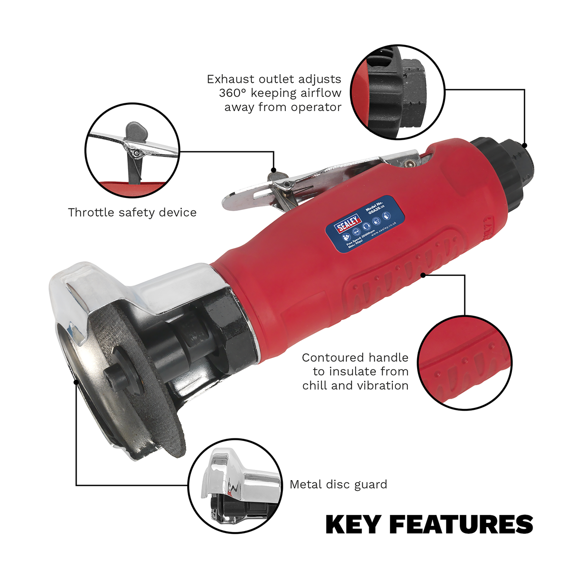 Generation GSA25 Generation Air Cut-Off Tool 75mm