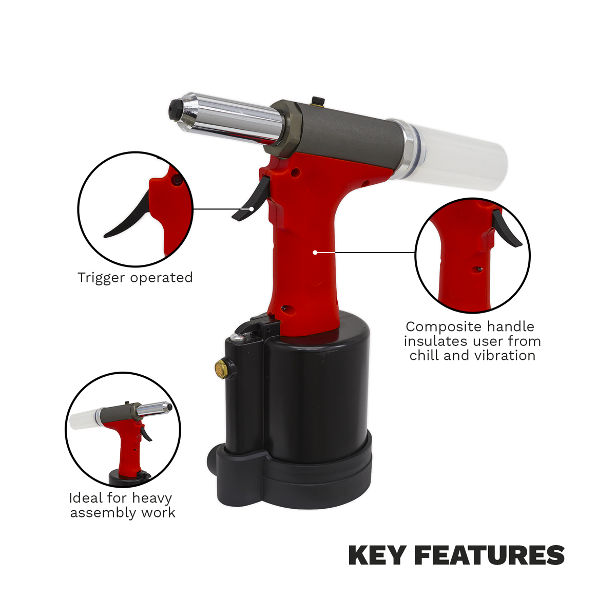 Generation GSA314 Generation Heavy-Duty Air/Hydraulic Riveter