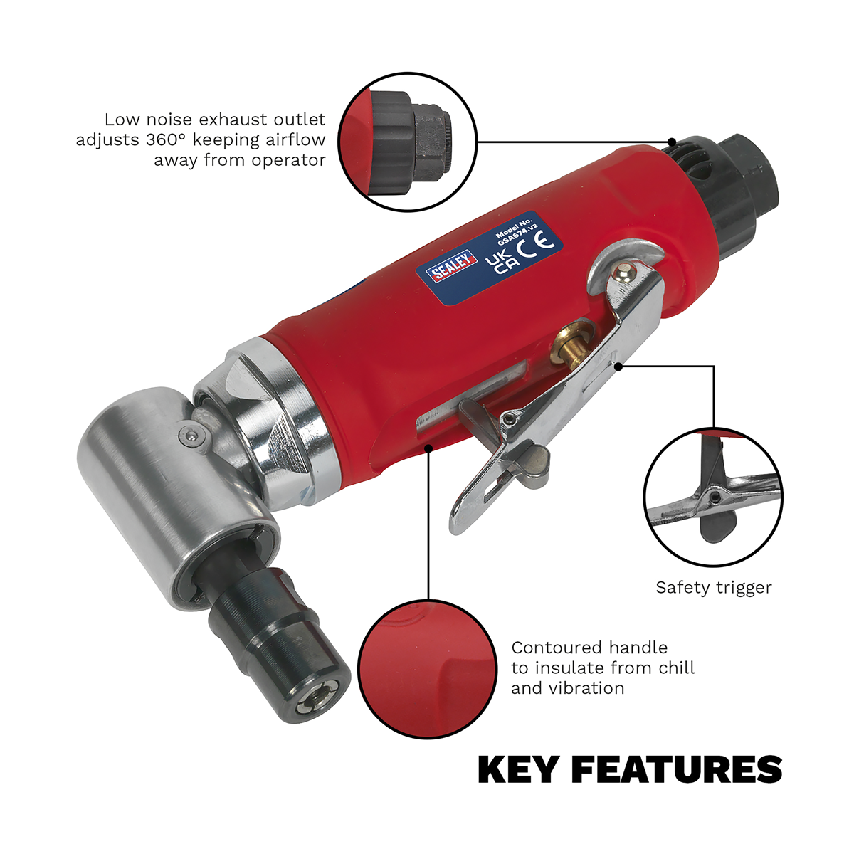 Generation GSA674 Generation 90° Angle Air Die Grinder