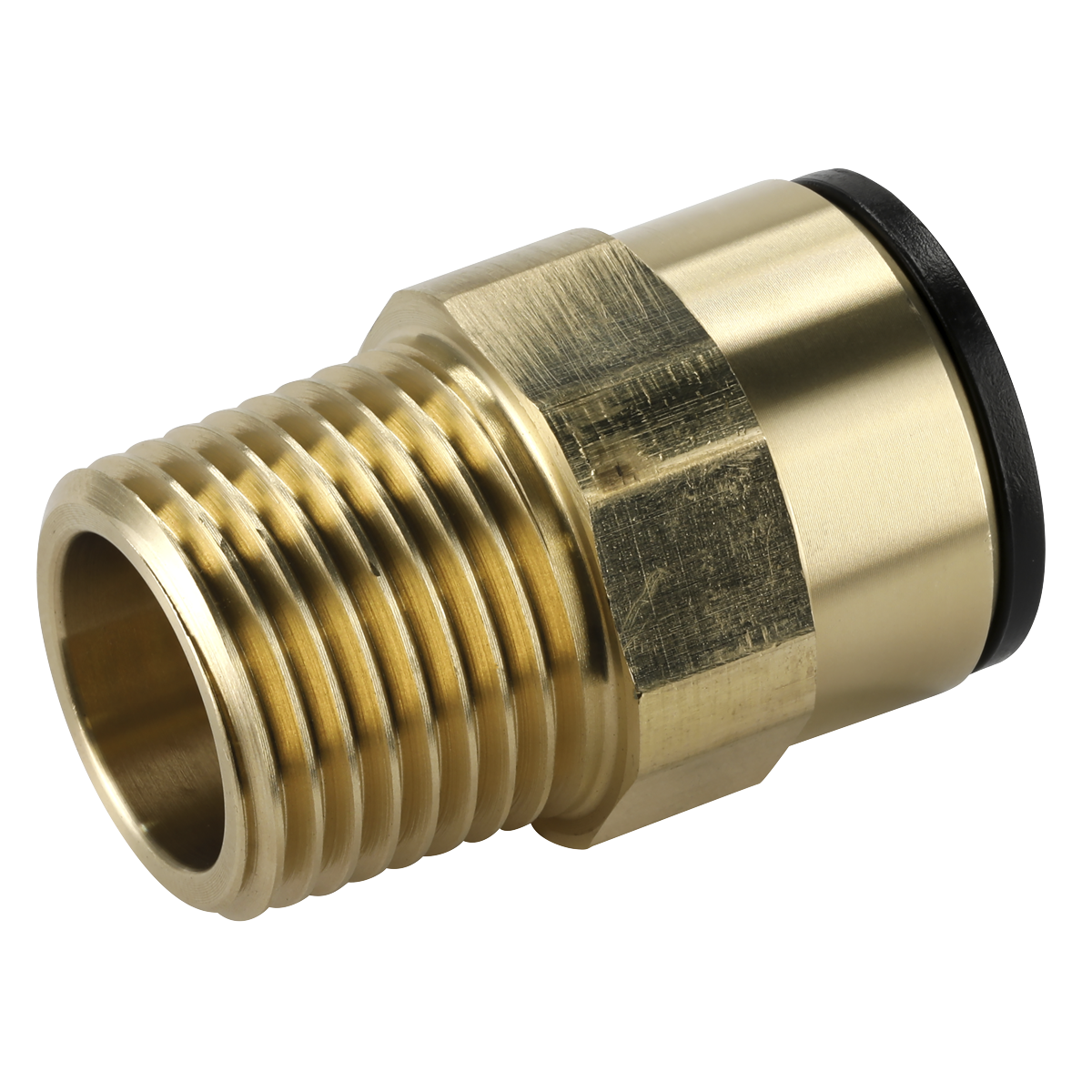 John Guest CAS15BSA John Guest® Brass Straight Adaptor 15mm x 1/2"BSPT