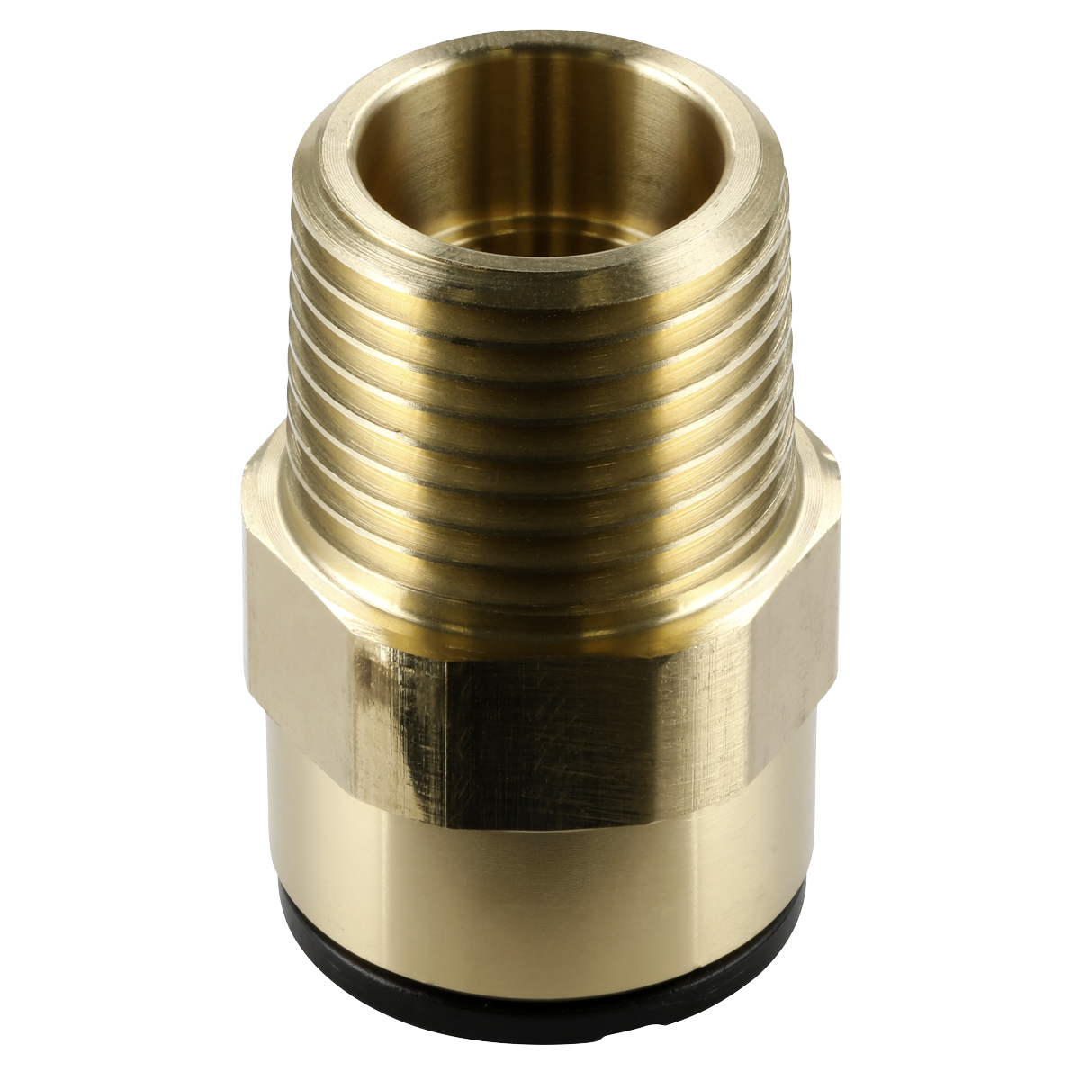 John Guest CAS15BSA John Guest® Brass Straight Adaptor 15mm x 1/2"BSPT