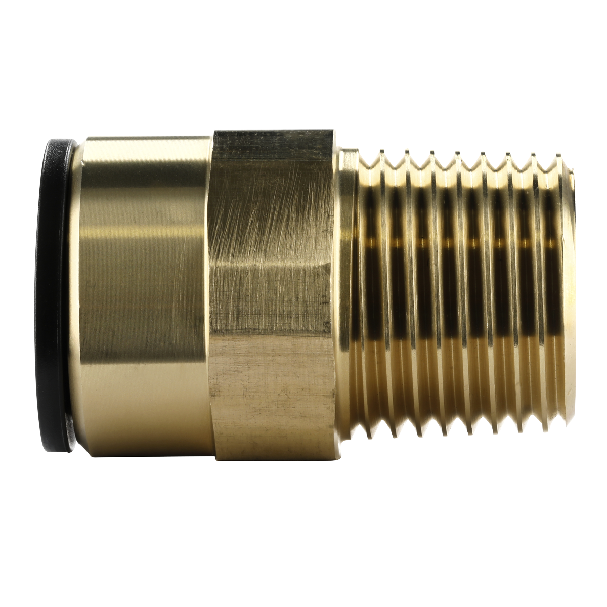 John Guest CAS15BSA John Guest® Brass Straight Adaptor 15mm x 1/2"BSPT