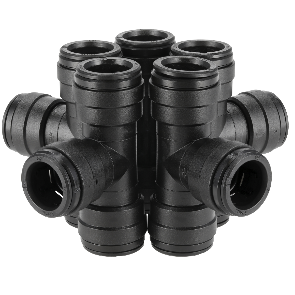 John Guest CAS22ET John Guest® Equal Tee 22mm - Pack of 5