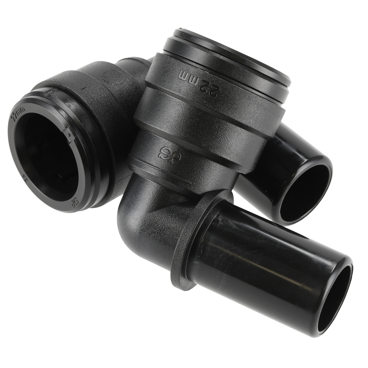 John Guest CAS22SE John Guest® Stem Elbow 22mm - Pack of 2
