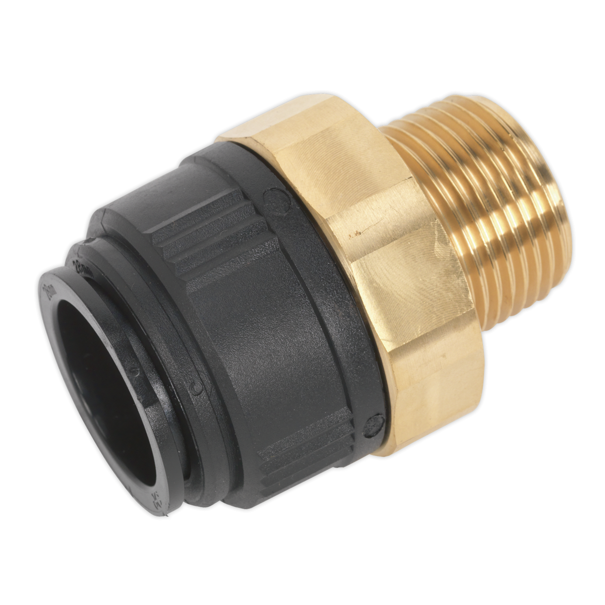 John Guest CAS28BSA John Guest® Brass Straight Adaptor 28mm x 1"BSPT