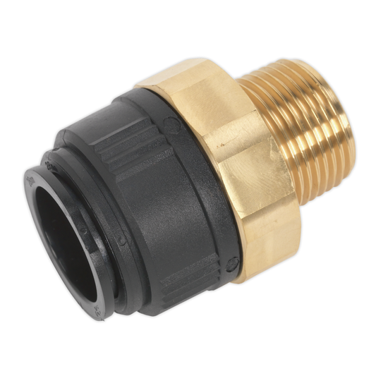 John Guest CAS28BSA John Guest® Brass Straight Adaptor 28mm x 1"BSPT