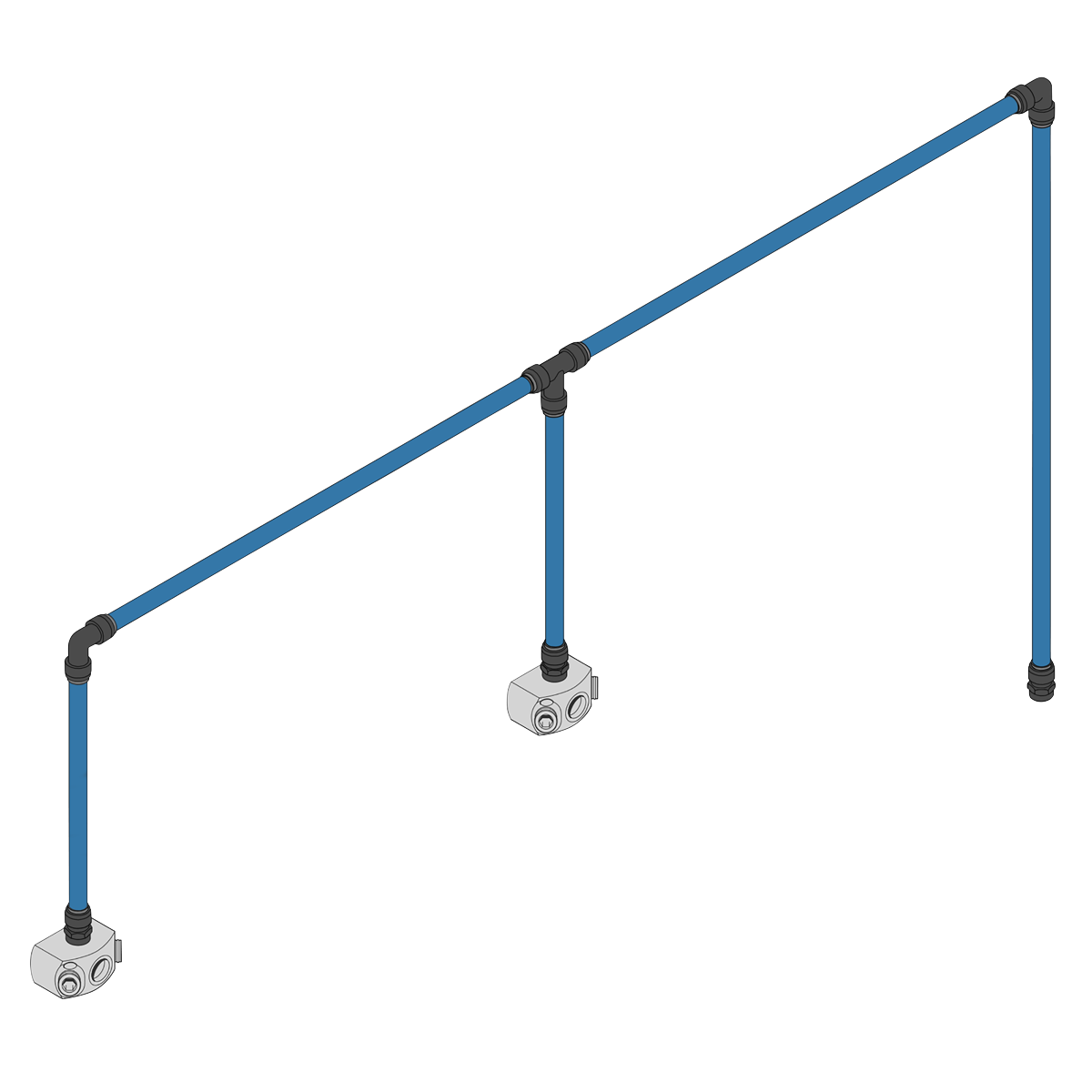 John Guest CASKIT2 John Guest® 12m 2-Drop Air Supply System Kit