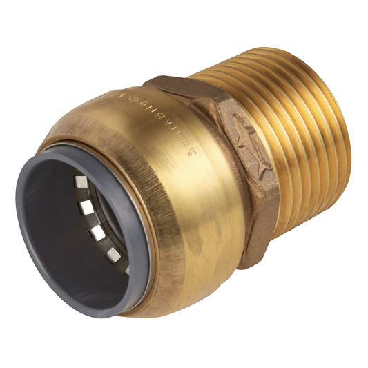 John Guest SBA15BSA SharkBite® Brass Straight Adaptor 15mm x 1/2"BSPT