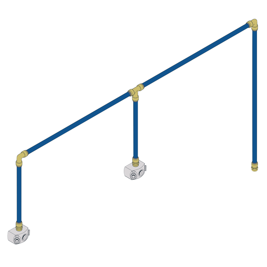 John Guest SBAKIT2 SharkBite® 12m 2-Drop Air Supply System Kit