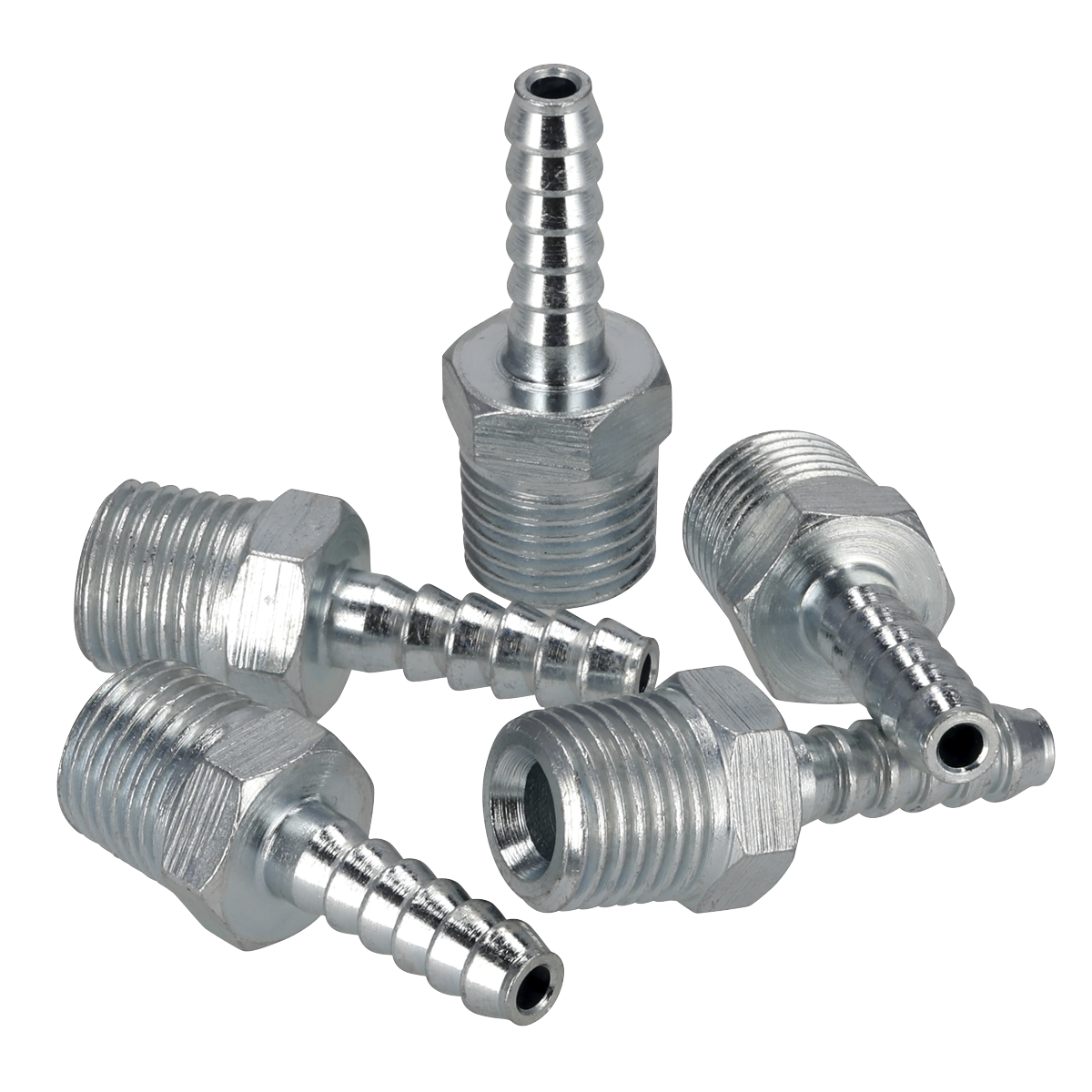 PCL AC38 PCL Screwed Tailpiece Male 1/4"BSPT - 3/16" Hose - Pack of 5
